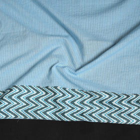 Running stitch plain cotton blouse piece 33 - handcrafted