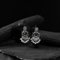 Blue - saanjh bela lion motifs oxidised earrings