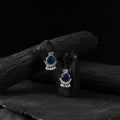 Blue - saanjh bela sparrow oxidised earrings - handcrafted