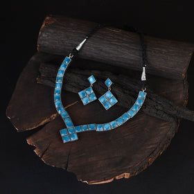 Saanjh Saaj Classic German Silver Necklace Set