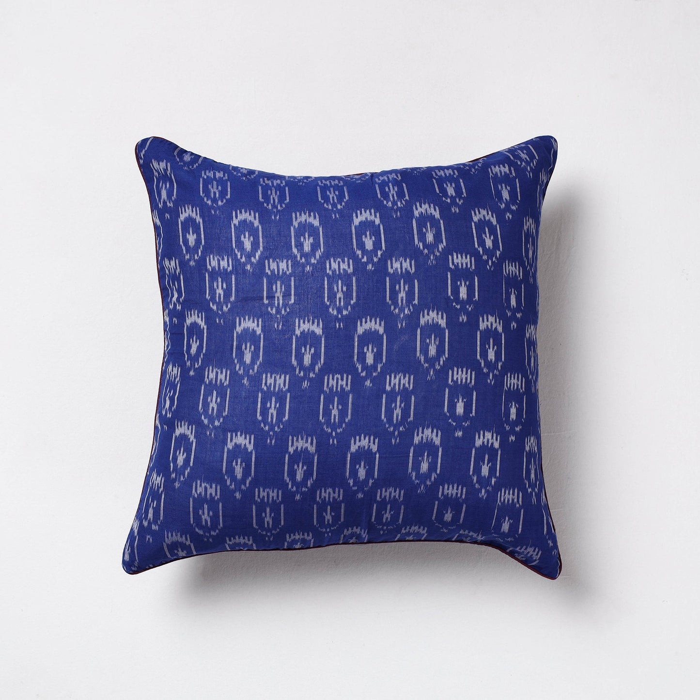 Blue Sambalpuri Ikat Cotton Cushion Cover