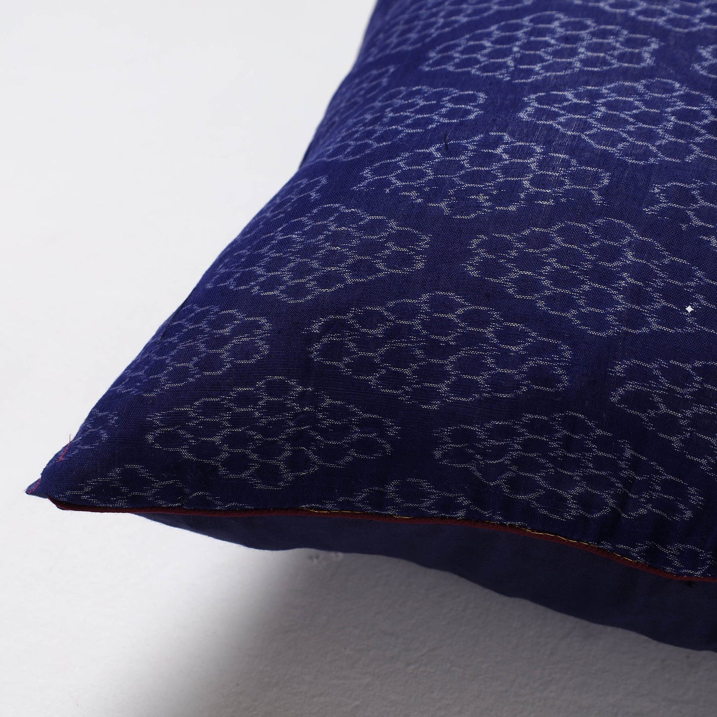 Blue Sambalpuri Ikat Cotton Cushion Cover