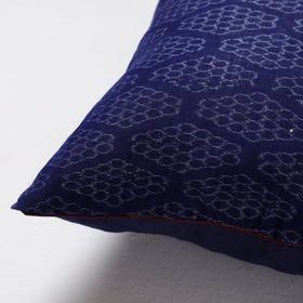 Blue Sambalpuri Ikat Cotton Cushion Cover