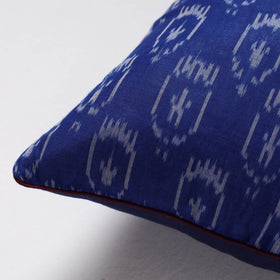 Blue Sambalpuri Ikat Cotton Cushion Cover
