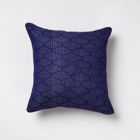 Blue Sambalpuri Ikat Cotton Cushion Cover