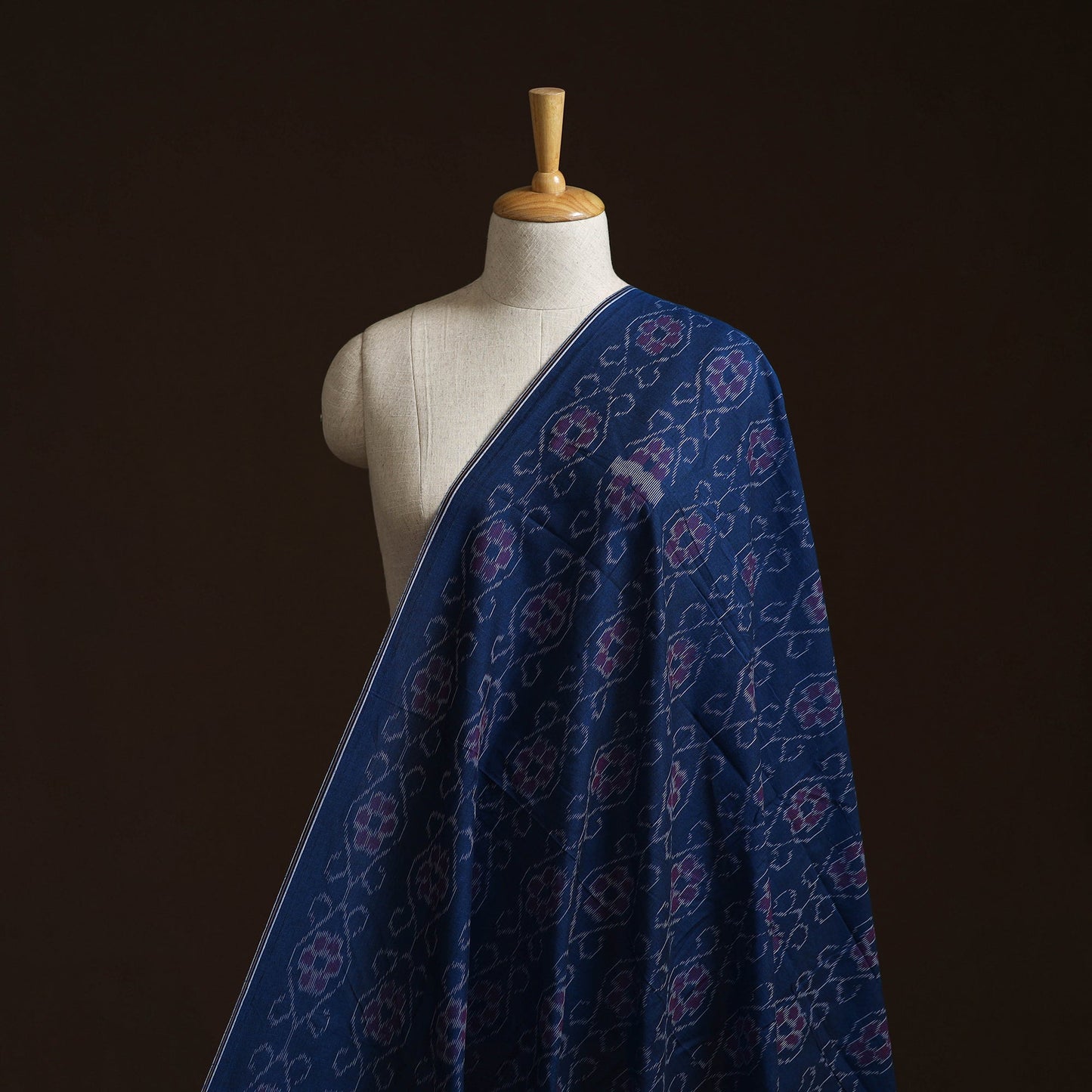Sambalpuri ikat cotton fabric 01 - handcrafted