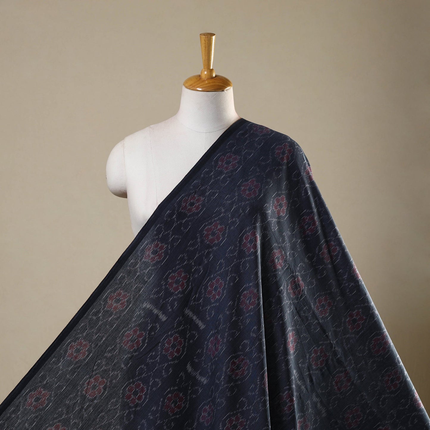 Blue Sambalpuri Ikat Cotton Fabric