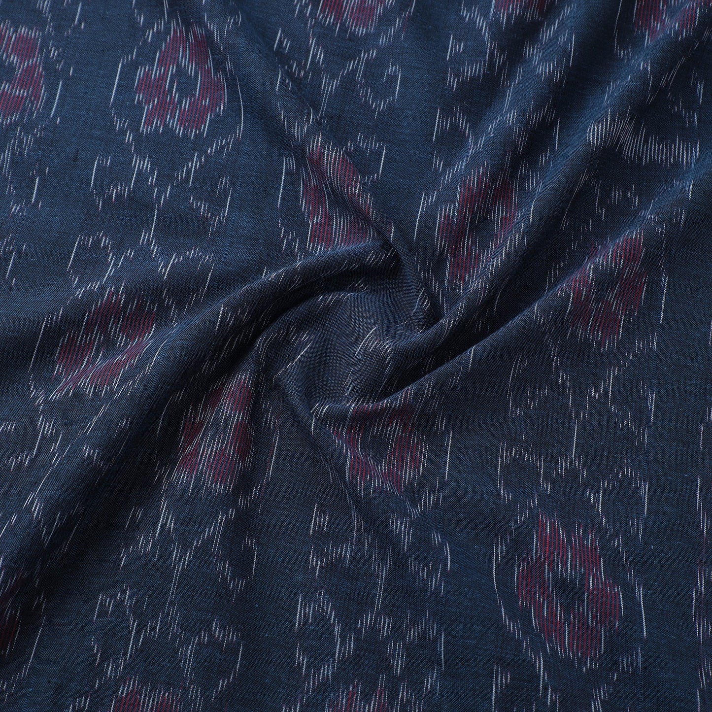 Blue Sambalpuri Ikat Cotton Fabric