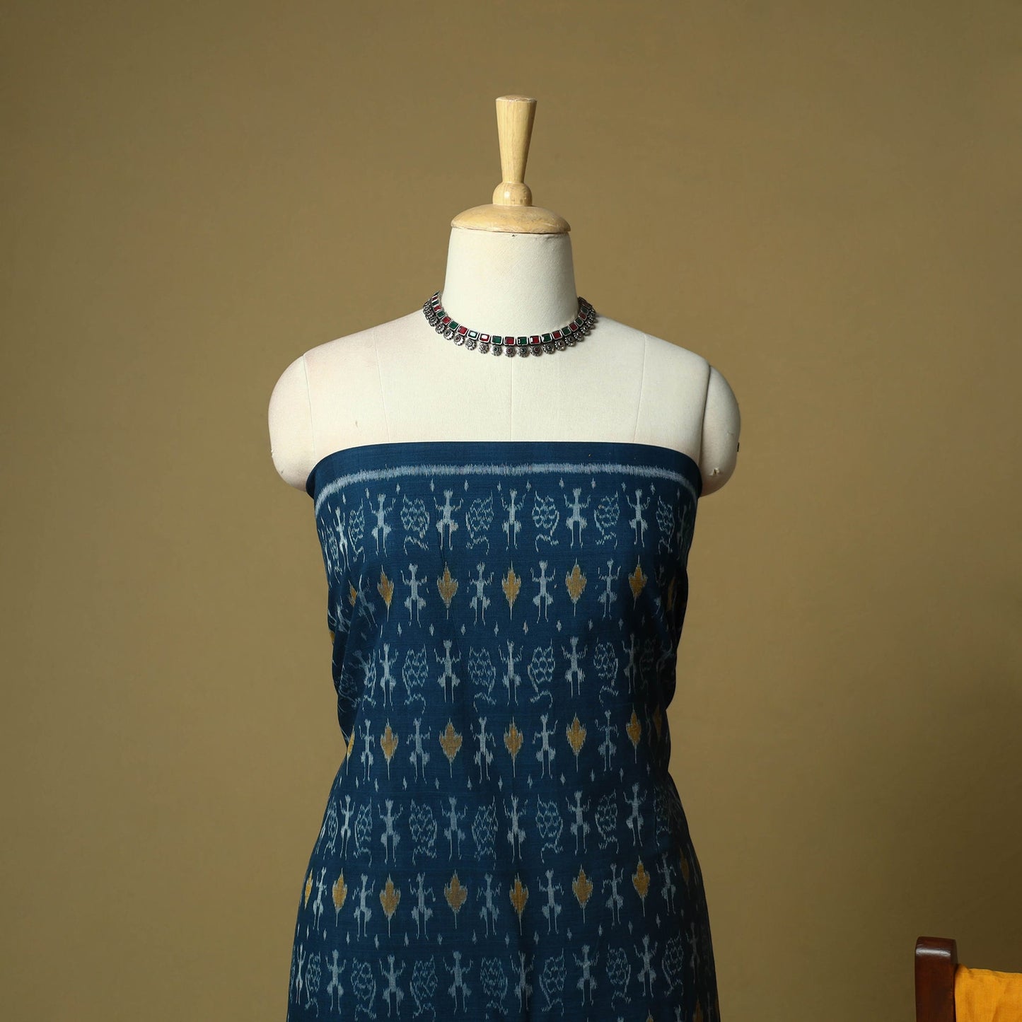 Sambalpuri ikat handloom cotton 3pc unstitched dress