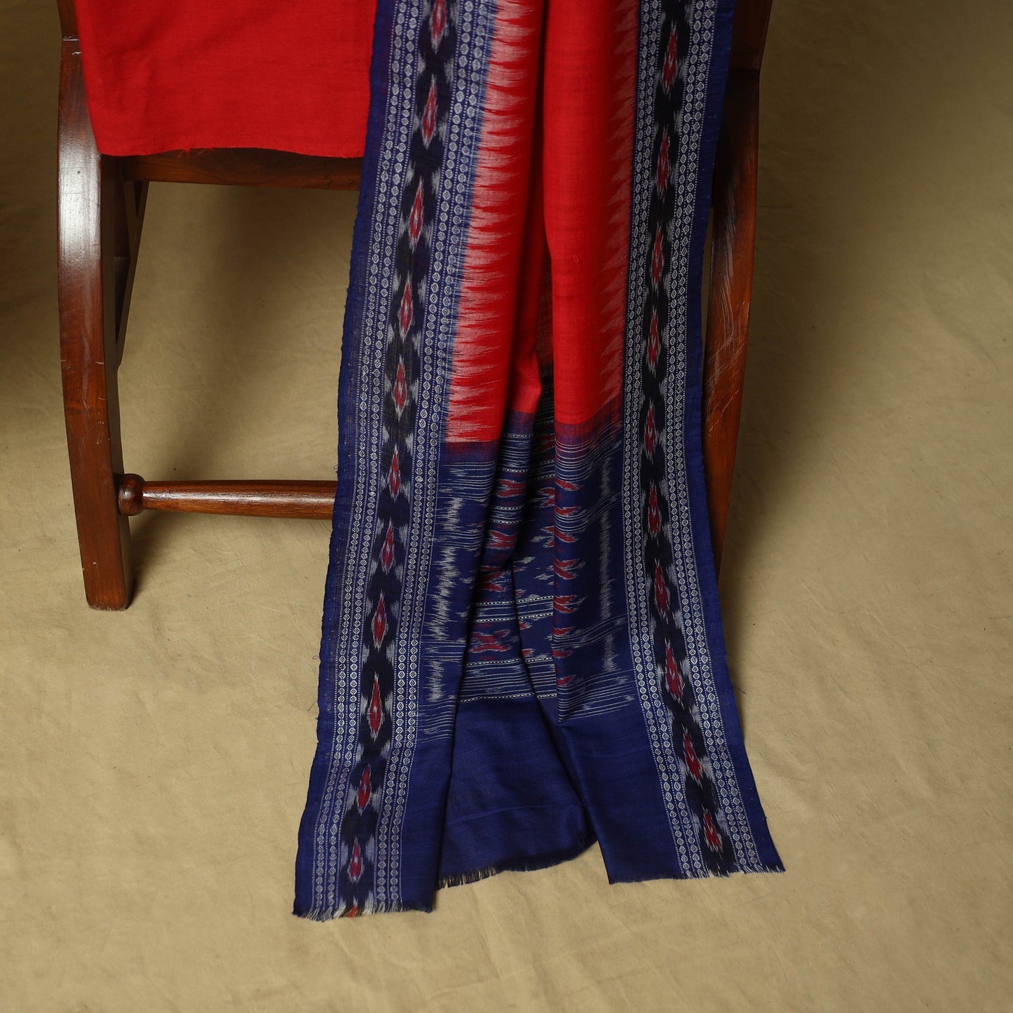 Sambalpuri ikat handloom cotton 3pc unstitched dress