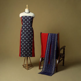 Sambalpuri ikat handloom cotton 3pc unstitched dress