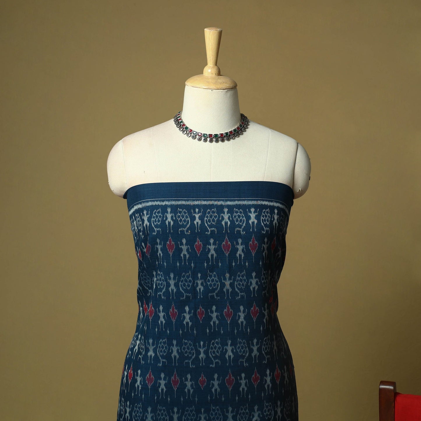 Sambalpuri ikat handloom cotton 3pc unstitched dress