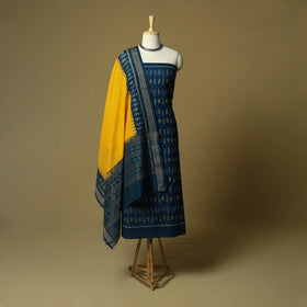 Sambalpuri ikat handloom cotton 3pc unstitched dress