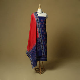 Sambalpuri ikat handloom cotton 3pc unstitched dress