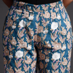 Buy Sanganeri Block Printed Cotton Elasticated Palazzo 