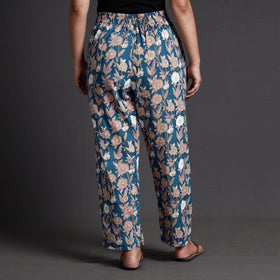 Buy Sanganeri Block Printed Cotton Elasticated Palazzo 