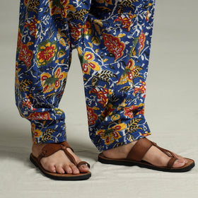 Blue - Sanganeri Block Printed Cotton Elasticated Salwar 03