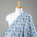 Sanganeri block printed cotton fabric - handcrafted