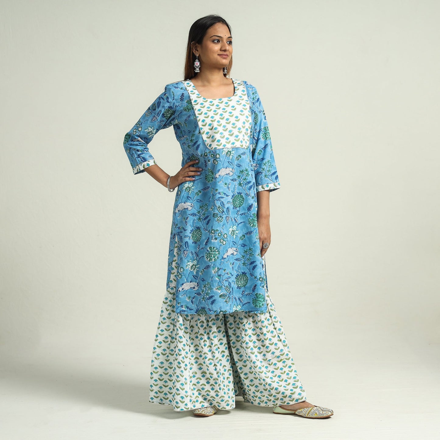 Sanganeri Kurta Set