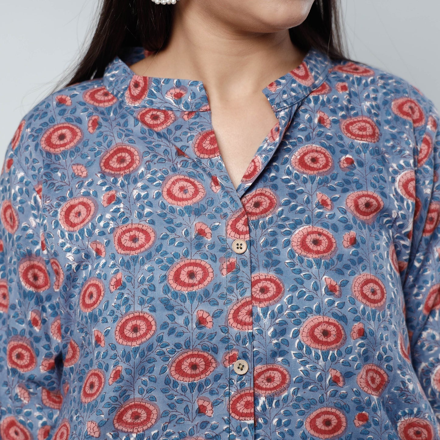 Buy Sanganeri Block Printed Cotton Long Kurta Online l iTokri.com