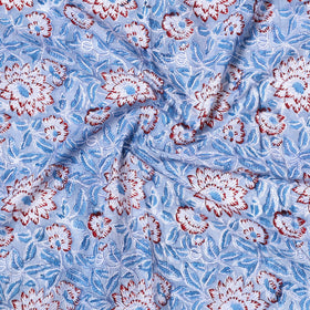 Buy Sanganeri Block Printed Cotton Precut Fabric 51 Online at iTokri.com