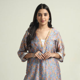 Sanganeri Kurta with Palazzo & Dupatta Set