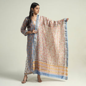 Sanganeri Kurta with Palazzo & Dupatta Set