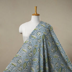 Blue - sanganeri cotton fabric 12 - handcrafted