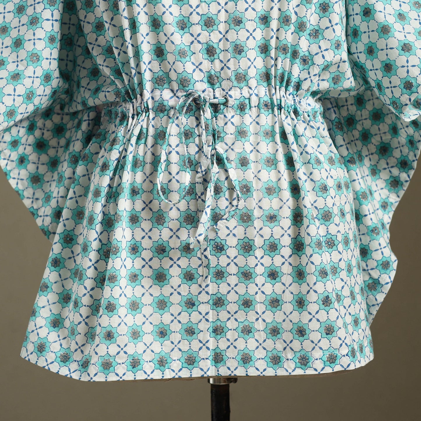 Sanganeri Block Print Cotton Kaftan (Short)