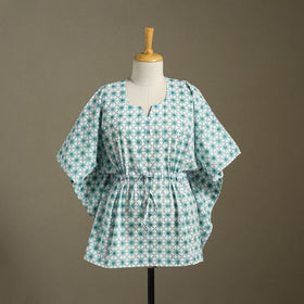 Sanganeri Block Print Cotton Kaftan (Short)