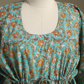 Sanganeri Block Print Cotton Kaftan (Short) 
