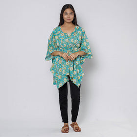 Sanganeri Block Print Cotton Kaftan (Short)