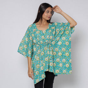 Sanganeri Block Print Cotton Kaftan (Short)