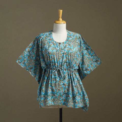 Sanganeri Block Print Cotton Kaftan (Short)