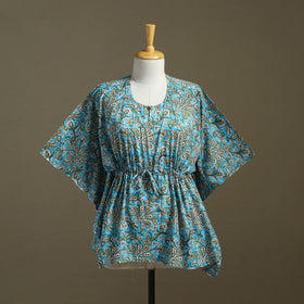 Sanganeri Block Print Cotton Kaftan (Short)