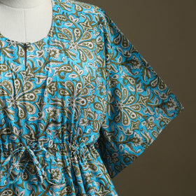 Sanganeri Block Print Cotton Kaftan (Short)