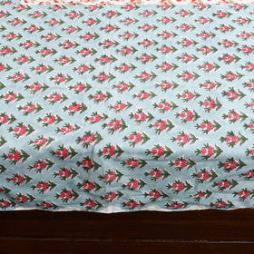 Buy Sanganeri Print Cotton Patchwork Bedsheet Set