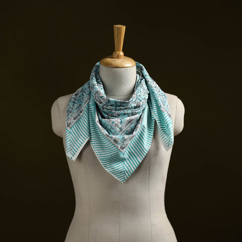 Sanganeri cotton scarf 04 - handcrafted