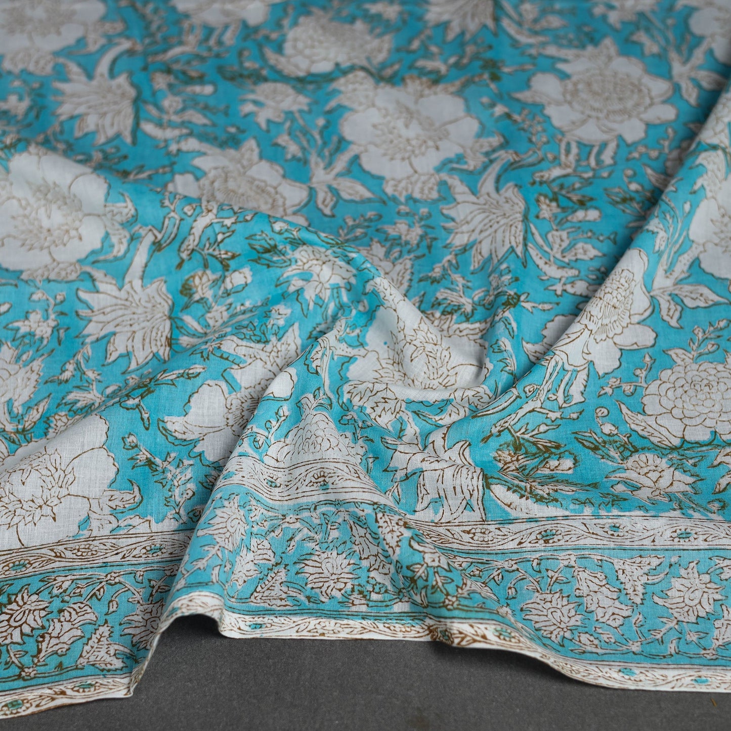 Sanganeri cotton scarf 25 - handcrafted