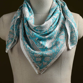 Sanganeri cotton scarf 25 - handcrafted