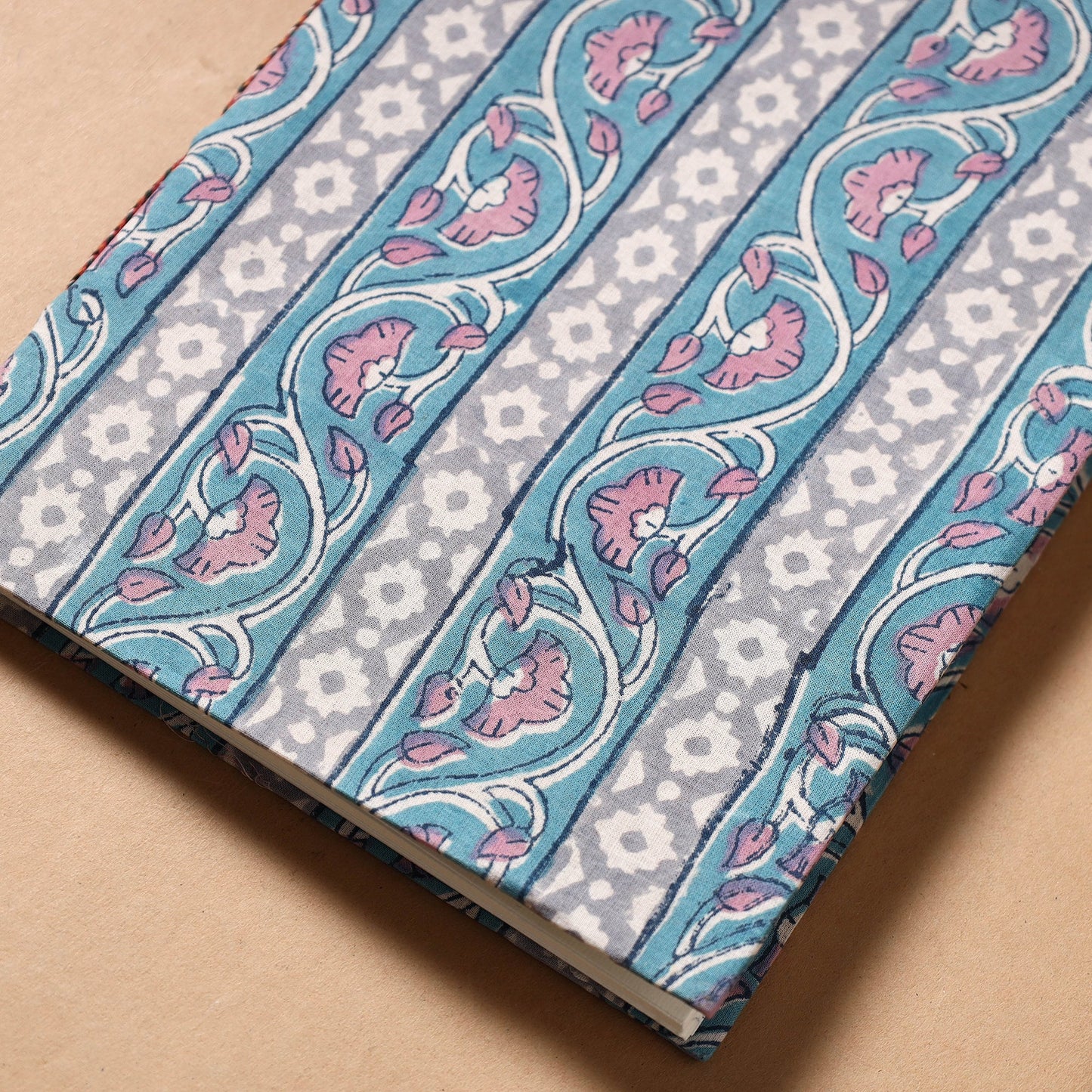 Buy Sanganeri Fabric Cover Handmade Paper Notebook Online at iTokri.com