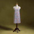Blue - sanganeri hand block print apron with pocket 22