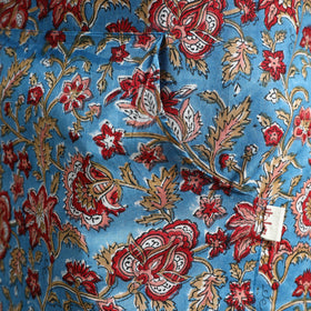 Blue - sanganeri hand block print apron with pocket 34