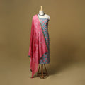 Sanganeri hand block print cotton 2pc unstitched dress