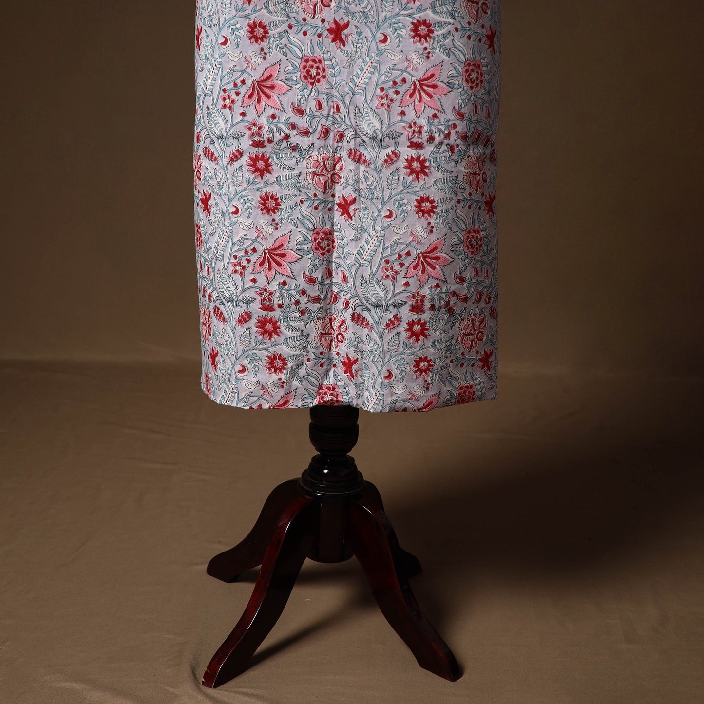 Blue - sanganeri hand block print cotton 2pc unstitched