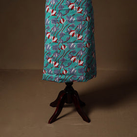 Blue - sanganeri hand block print cotton 2pc unstitched