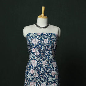 Sanganeri hand block print cotton 2pc unstitched dress