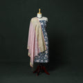 Sanganeri hand block print cotton 2pc unstitched dress