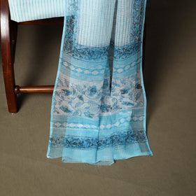 Sanganeri hand block print cotton 3pc unstitched dress