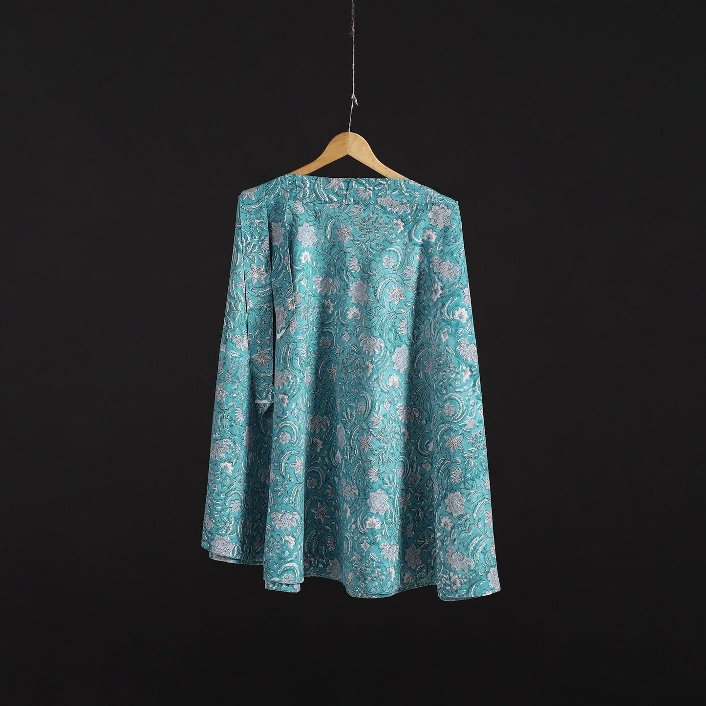 Sanganeri hand cotton wrap around skirt 40 - handcrafted